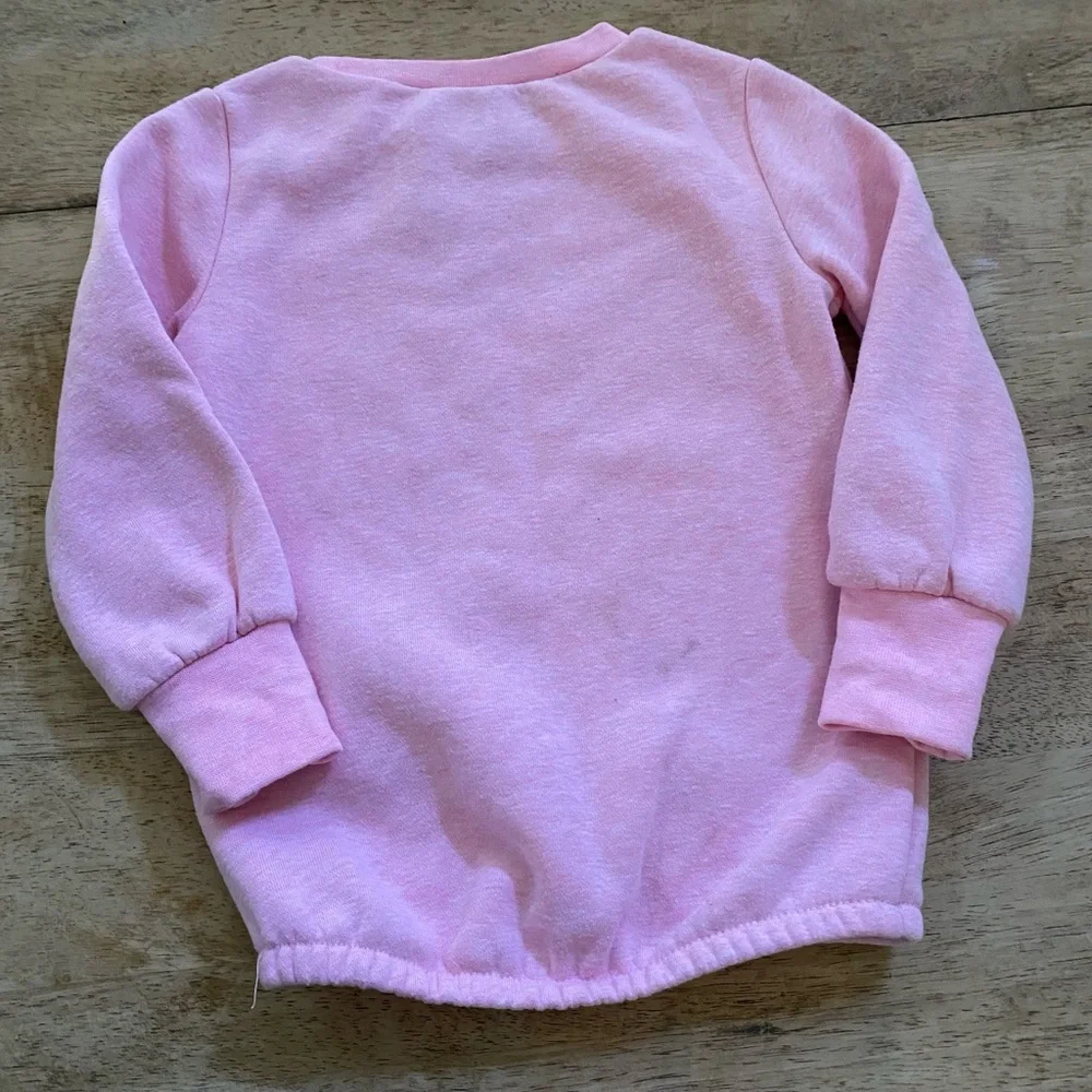 Nike Toddler Sz 2T‎ Pink Heather Velour Logo Sweatshirt